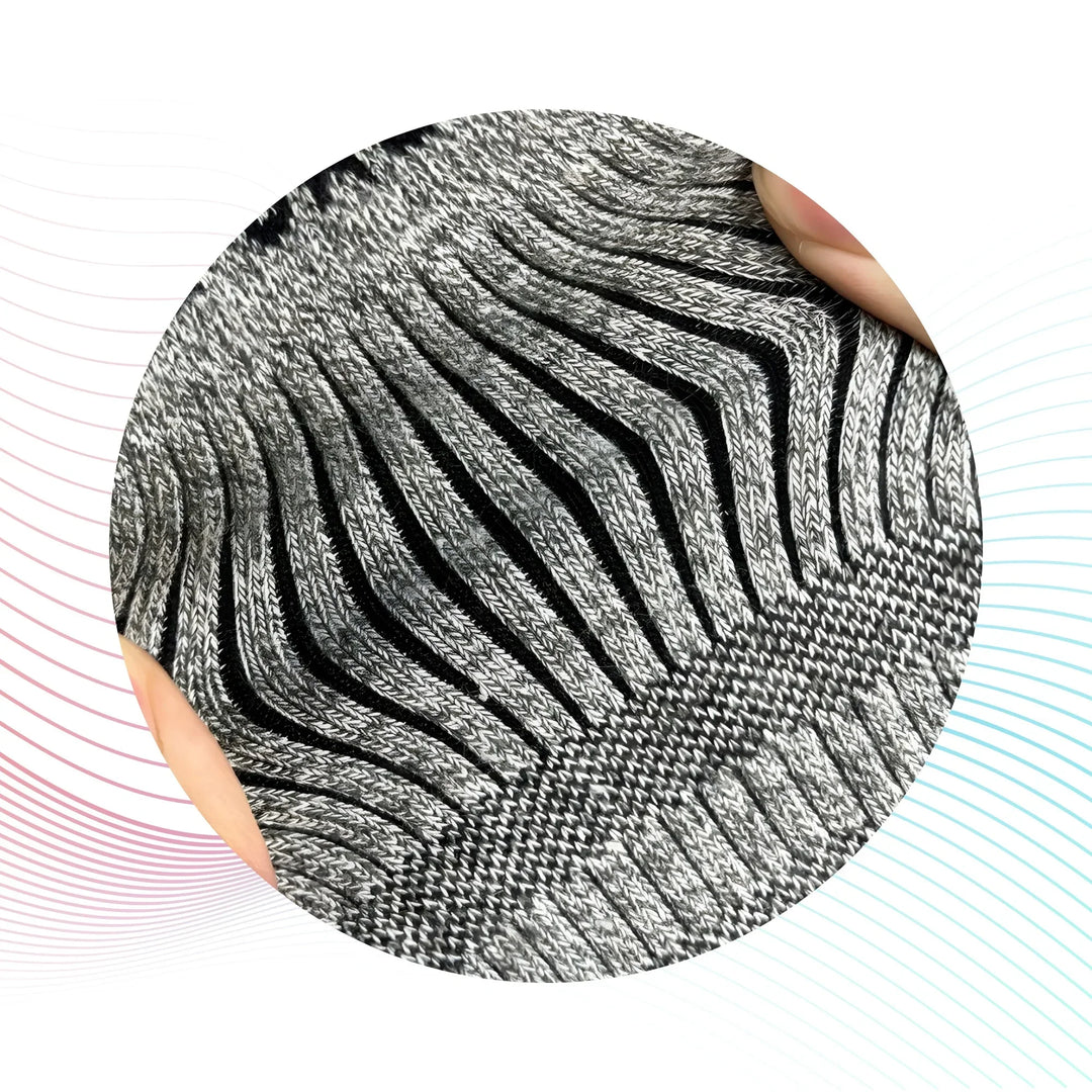 THERMO™ Circulation Knee Sleeve, Compression Lite, Natural Semiconductor Infrared Healing Knee Brace, Superior to Compression, Classic Style W/Single Support Stay, Large