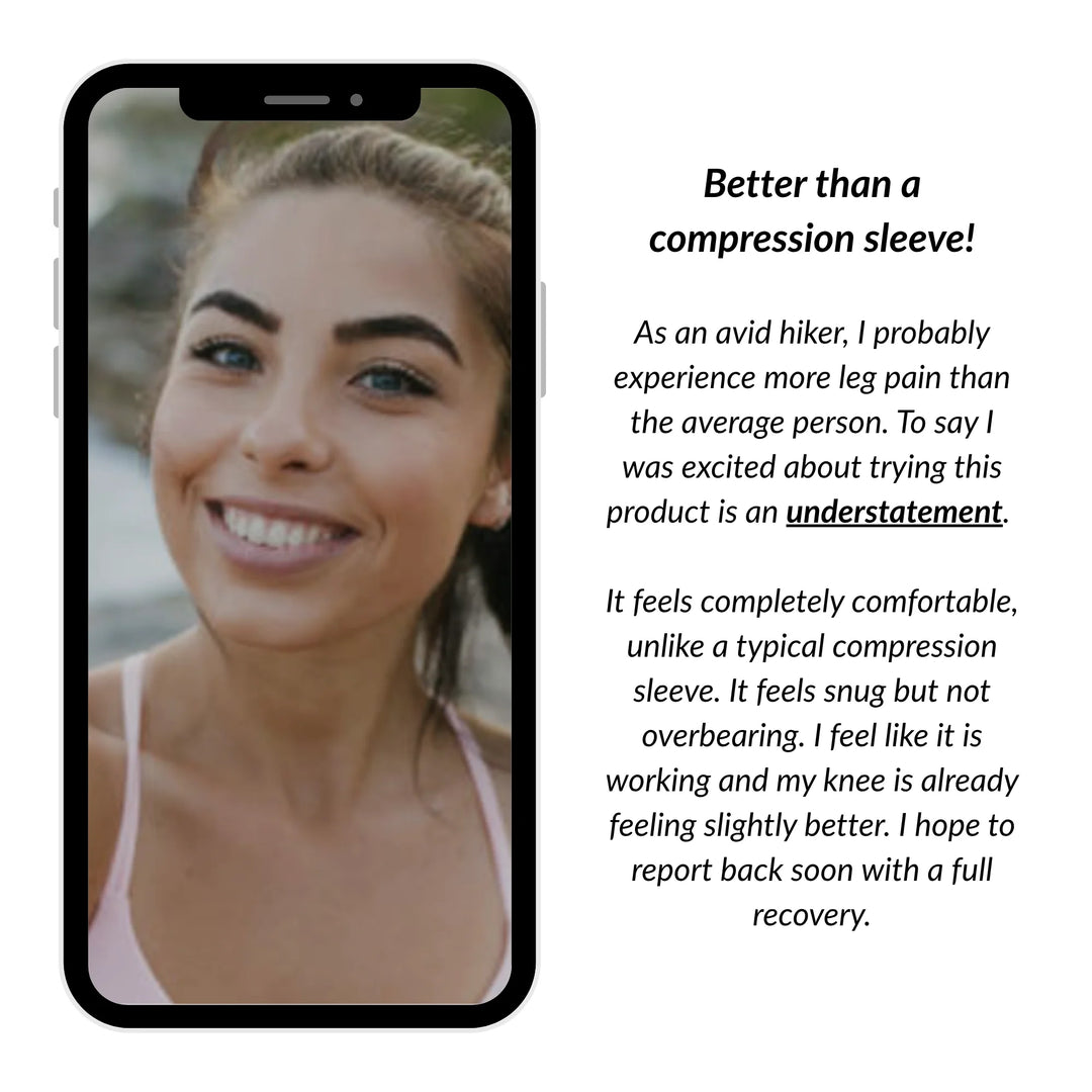 THERMO™ Circulation Knee Sleeve, Compression Lite, Natural Semiconductor Infrared Healing Knee Brace, Superior to Compression, Classic Style W/Single Support Stay, Large